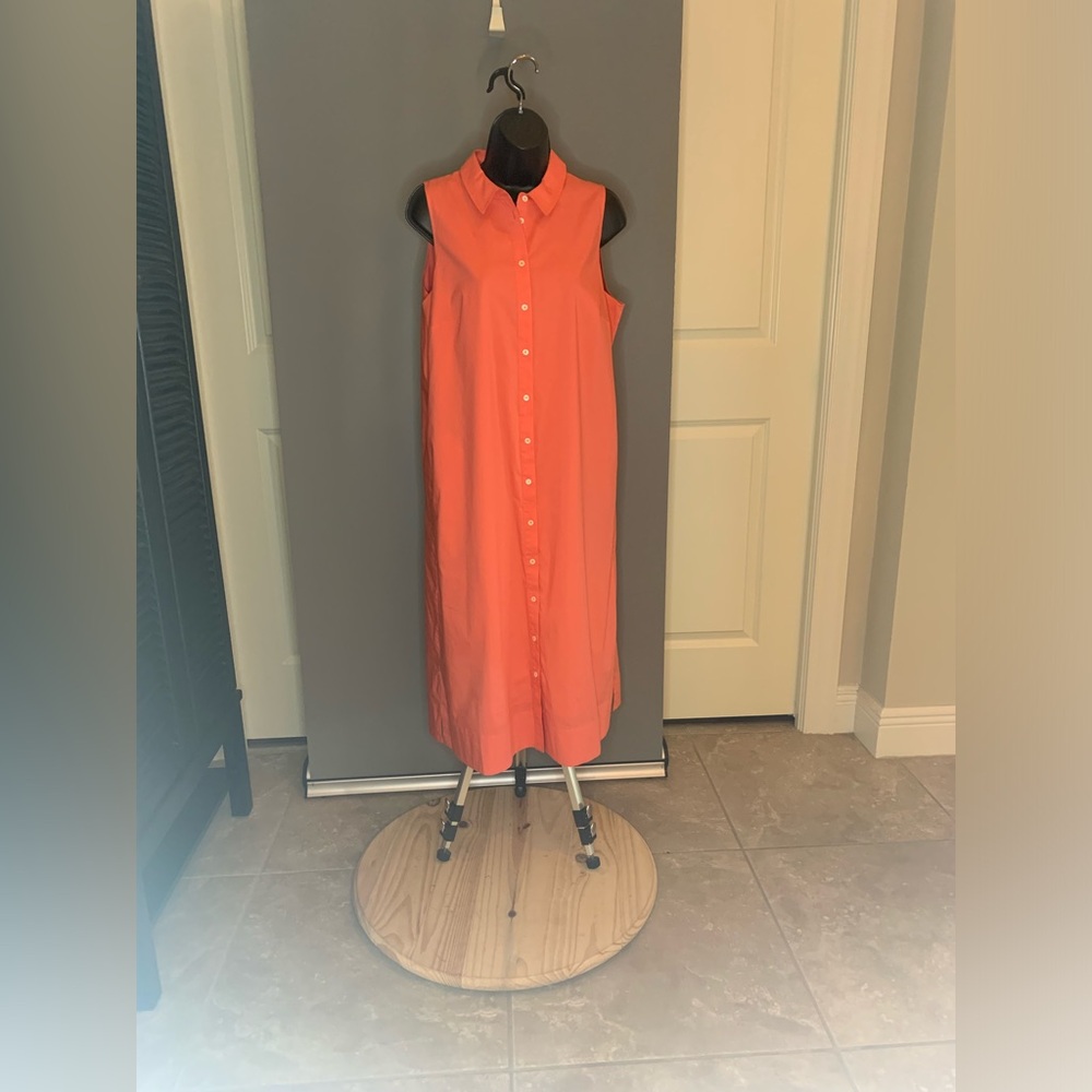 Coral Midi Dress